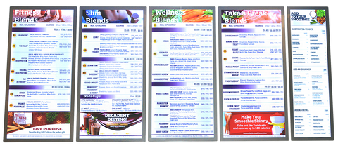 Magnetic Frame LED Menu Boards