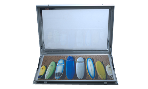 Outdoor Lockable LED Light Box Open