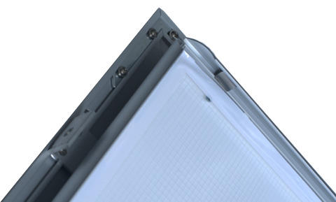 Outdoor Lockable LED Light Box Snap Frame Open