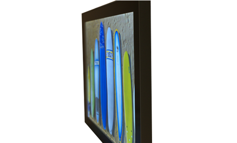 Outdoor Lockable LED Light Box Side View