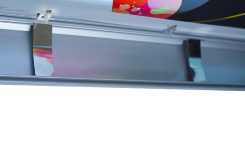 Premium Fabric LED Light Box Snap Frame Open