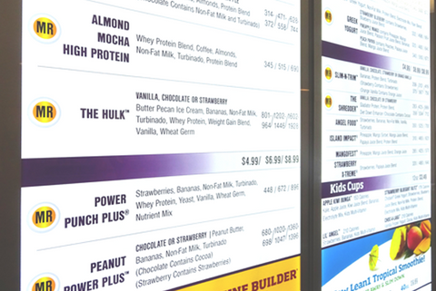 Magnetic Frame LED Menu Boards with Backlit Prints