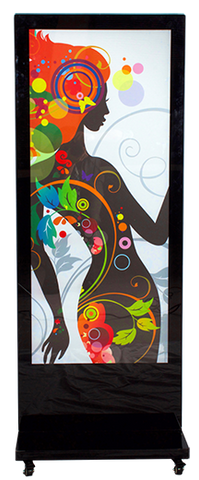 Portable LED Light Box Sign Base with Backlit Graphic