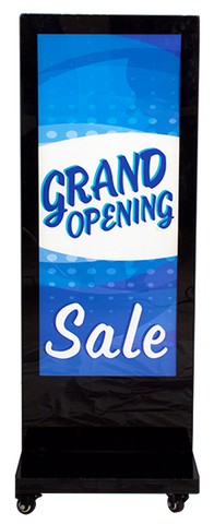 Portable LED Light Box Sign Base with Backlit Graphic